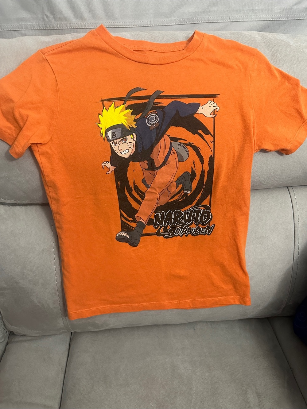 Naruto Shippuden Boys' Orange Short Sleeve Tee